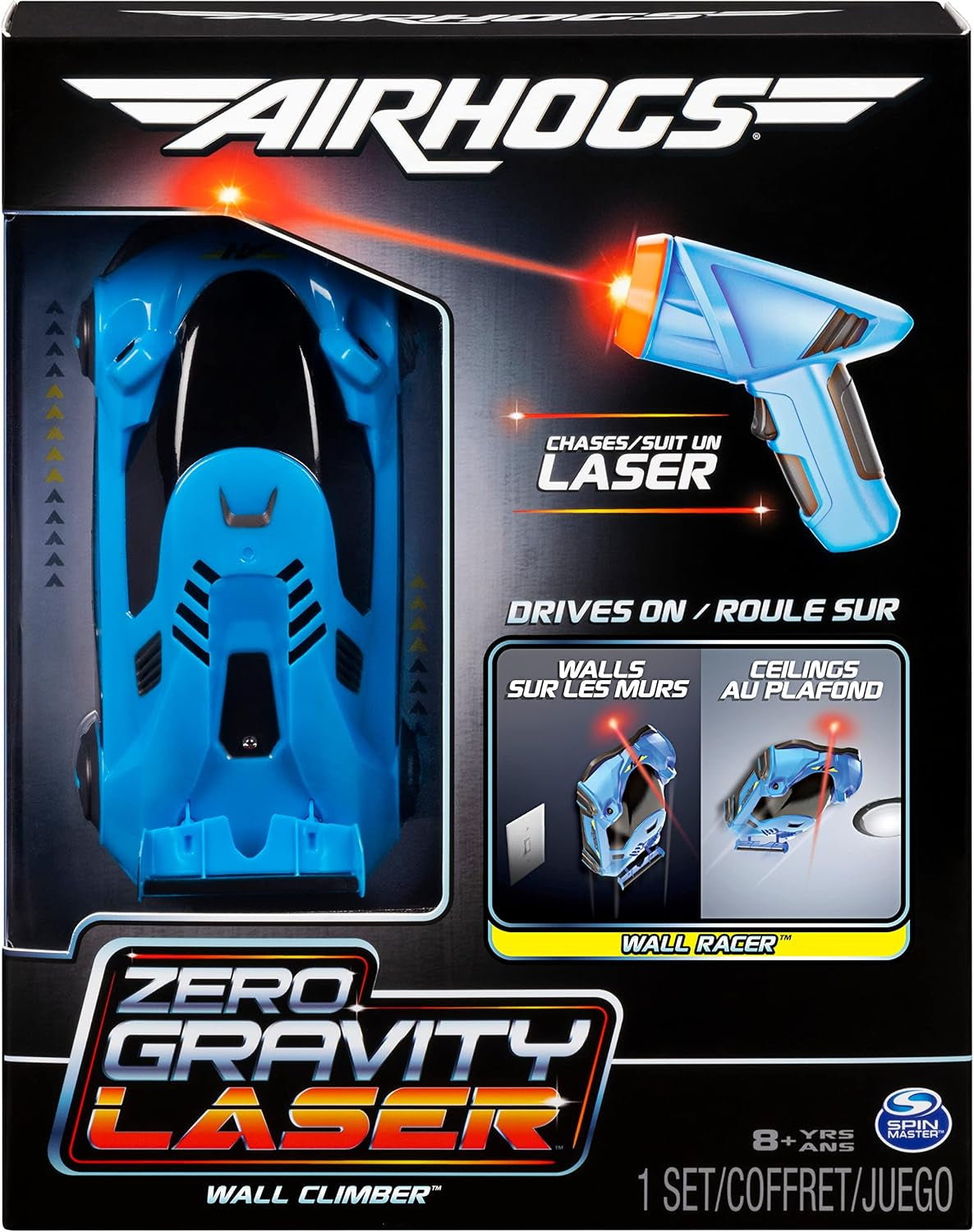 , Zero Gravity Light, Light-Guided Wall Racer, Wall Climbing Race Car,Blue
