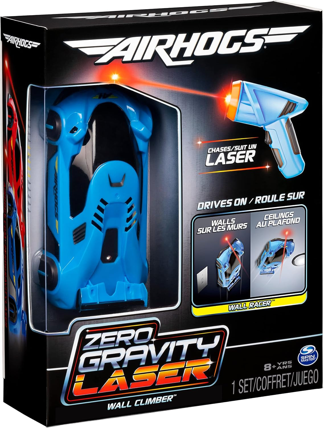 , Zero Gravity Light, Light-Guided Wall Racer, Wall Climbing Race Car,Blue