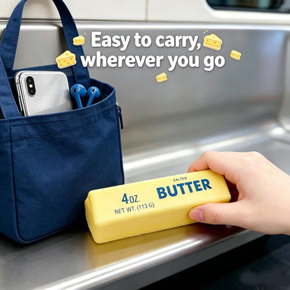 Butter Squishy Toy, Squishy Butter Stick, Butter Stress Toy, Squeeze Butter Squishy - Slow Rising Party Favor Stress Relief Gift for Kids 4-8 8-12 (1Pcs Butter Stick)